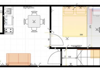 2 luxuriös renovierte Apartments 75 m2 insgesamt mit 2 Schlafzimmern im Zentrum von Budva