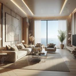 Luxuriöse 101 m2 Wohnungen mit Meerblick in Tivat im Baustadium mit Rabatt