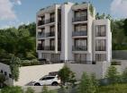 Neue Luxus-Meerblick-Wohnung in Tivat in der Bauphase