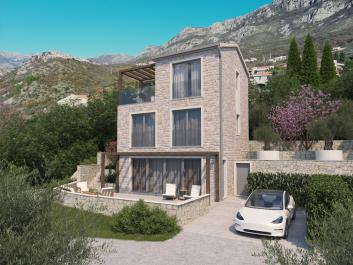 Exklusive Villa in Blizikuće mit privatem Pool und Panoramablick auf das Meer